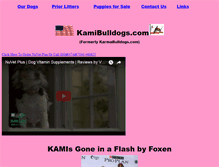 Tablet Screenshot of kamibulldogs.com